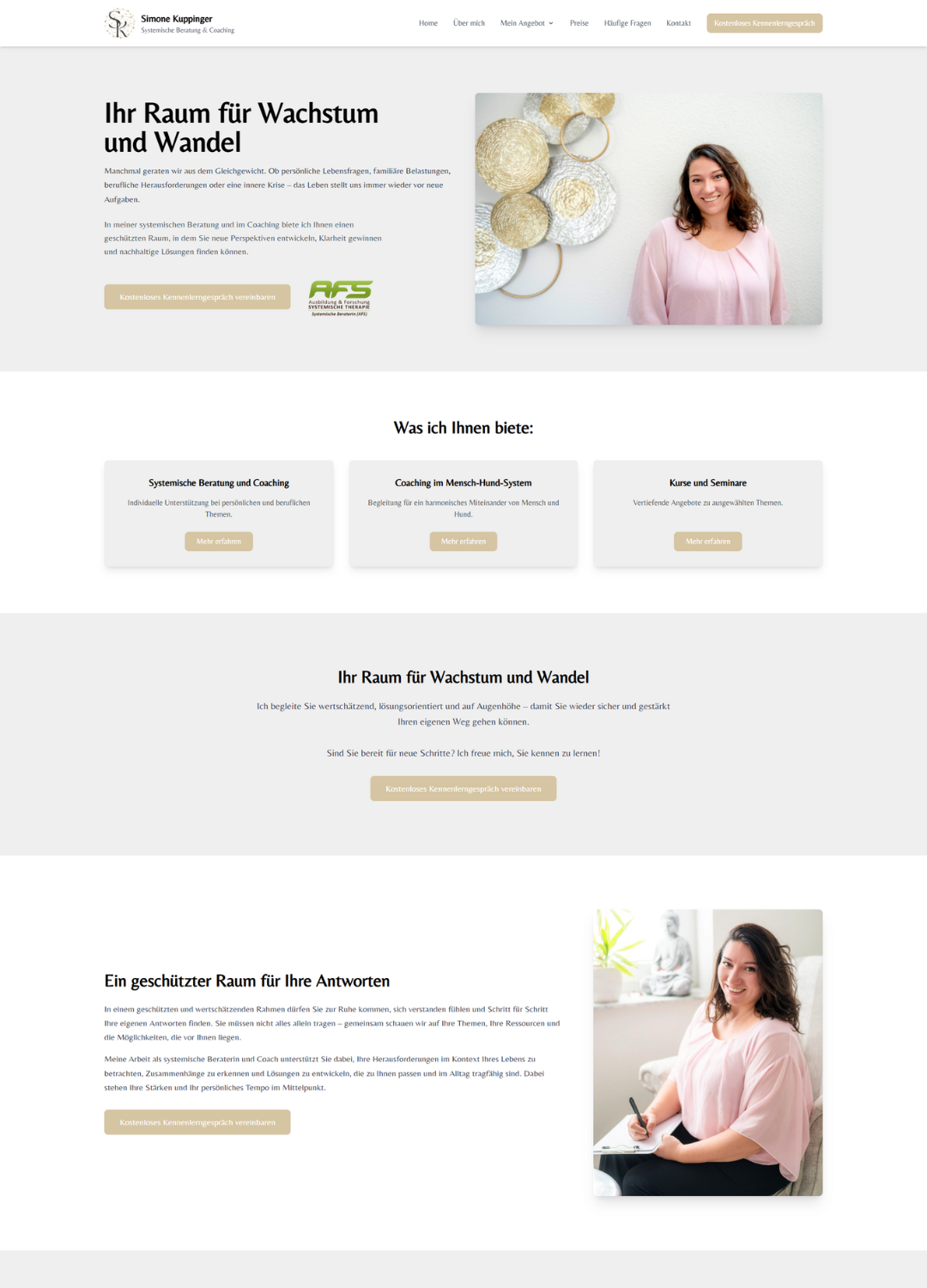 Website Preview Simone Kuppinger