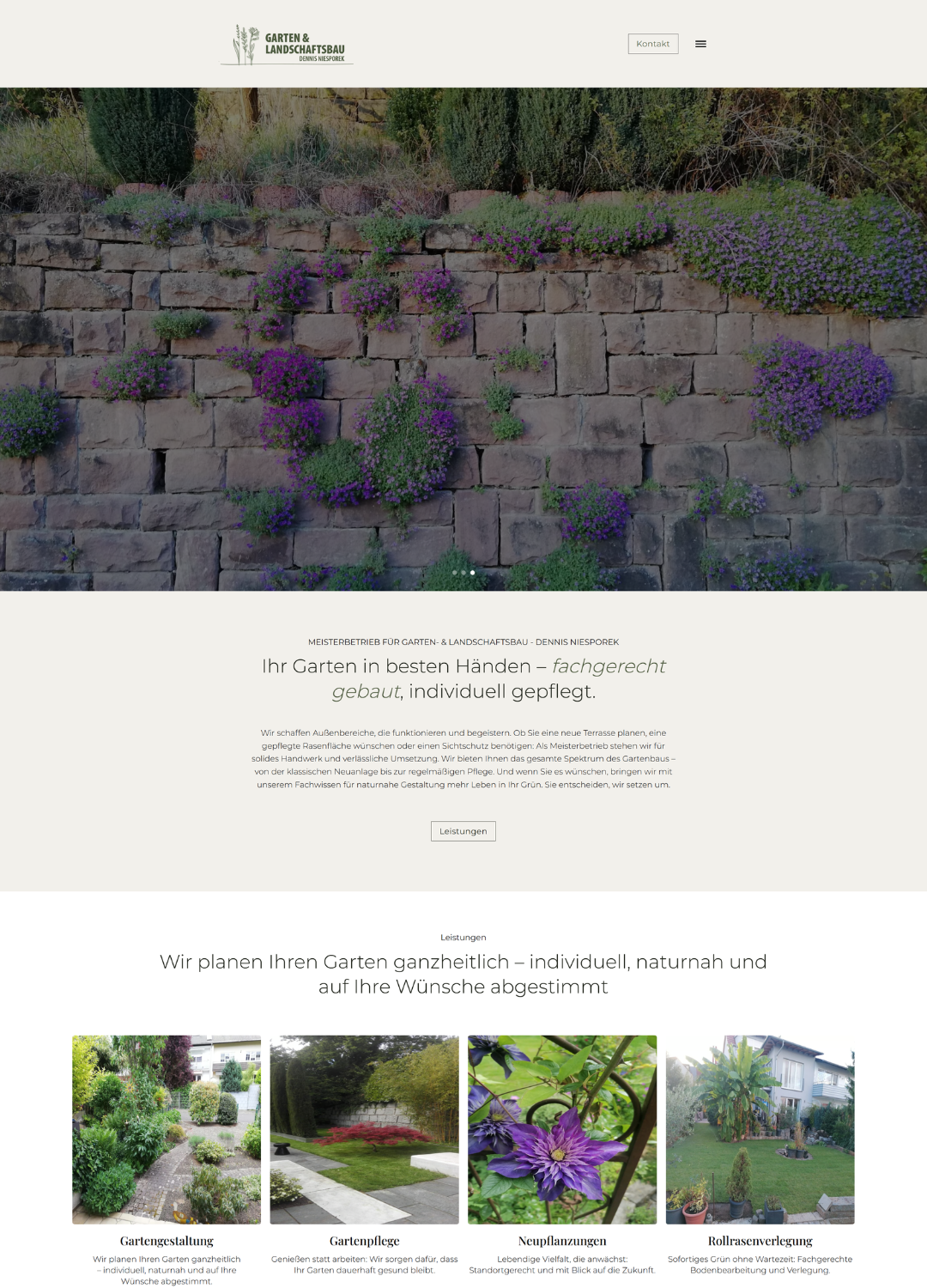 Website Vorschau für gartenbau-niesporek.de